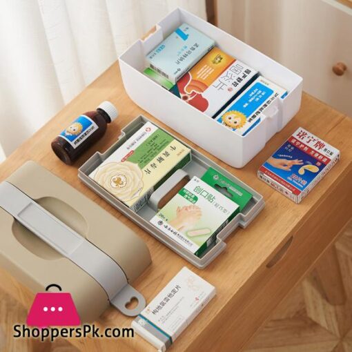 Home Storage Box Organizer Medicine Medicine Box Office Travel Portable