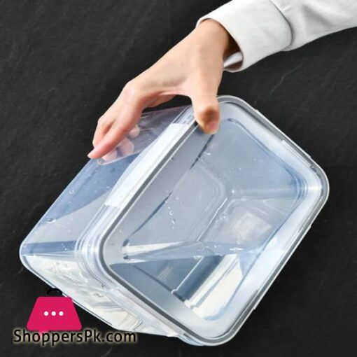 Refrigerator Preservation Box Transparent Double-layer Vegetable and Fruit Food Grade Drain Box Set of 3