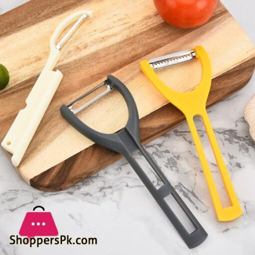 Stainless Steel Three Piece Set Peeler Household Multifunctional Melon Planer Plastic Handle Grater Kitchen Fruit Peeler Set