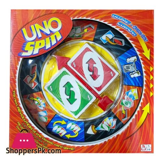 UNO SPIN Game Card Board Game Family Funny Entertainment Poker Playing UNO SPIN Card