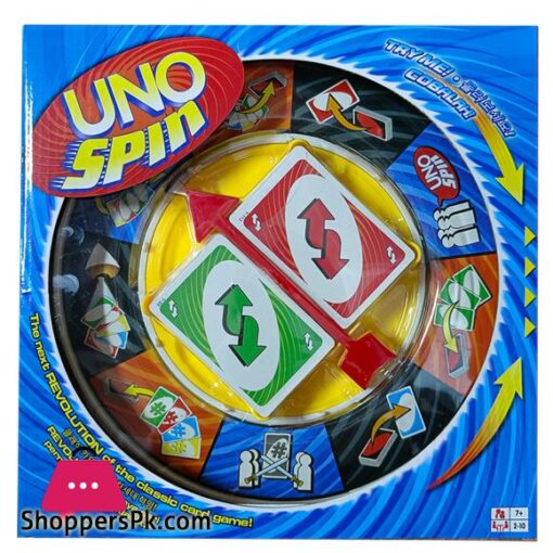 UNO SPIN Game Card Board Game Family Funny Entertainment Poker Playing UNO SPIN Card