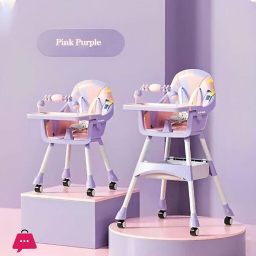 Baby High Chair with Wheels Dining Tools