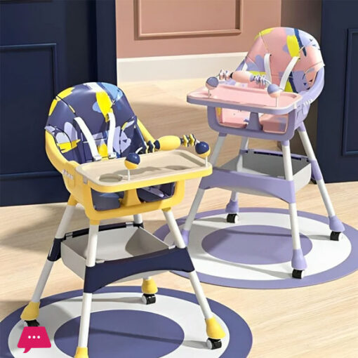 Baby High Chair with Wheels Dining Tools