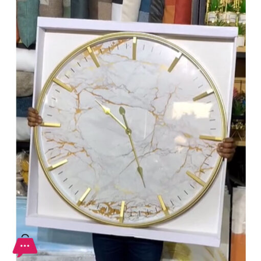 Elegant Marble Wall Clock Huge Size Wall Clock 75cm