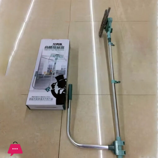 High Rise Window Cleaner U Shaped Glass Scraper Retractable