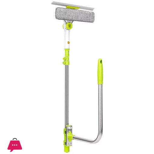 High Rise Window Cleaner U Shaped Glass Scraper Retractable