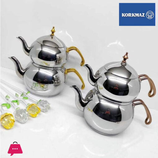 KORKMAZ Hanedan Gold Teapot Set