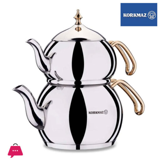 KORKMAZ Hanedan Gold Teapot Set