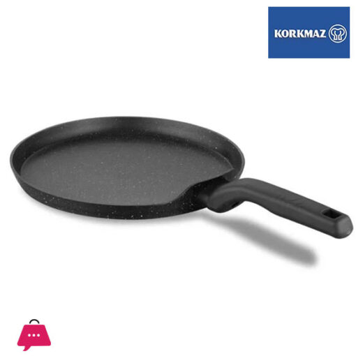 Korkmaz Ornella Non-Stick Crepe Pan Tawa - 26cm Induction Compatible Free from PFOA Cadmium or Lead