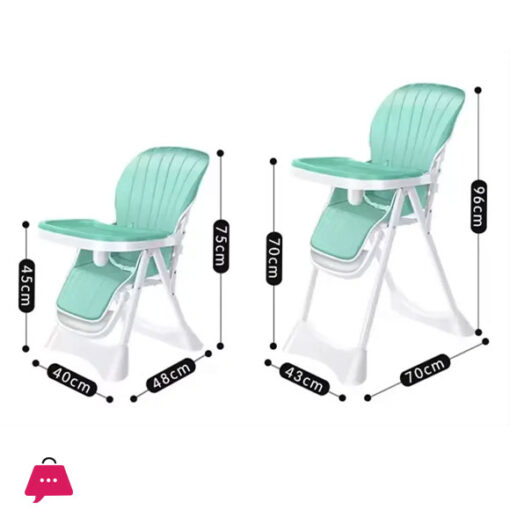 New Multifunctional Stainless Steel Baby Dining Chair Height Adjustable Safety Toddler Feeding High Chair