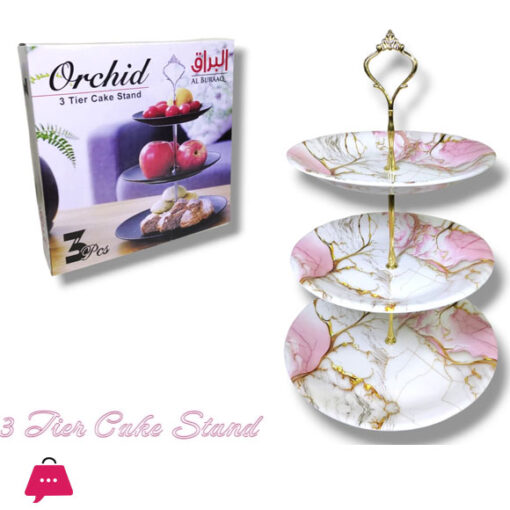 Orchid 3 Tier Cake Stand