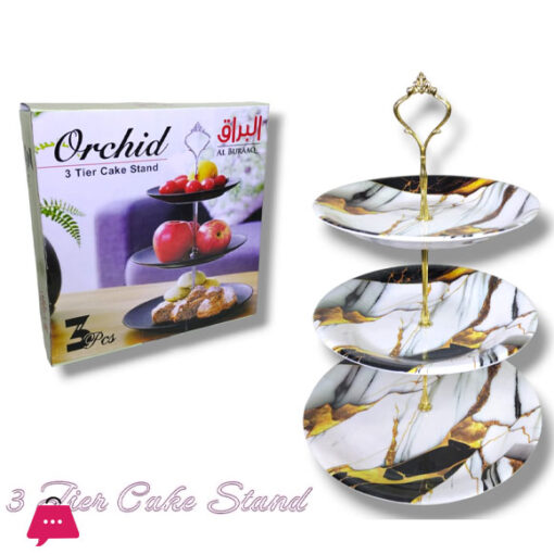 Orchid 3 Tier Cake Stand