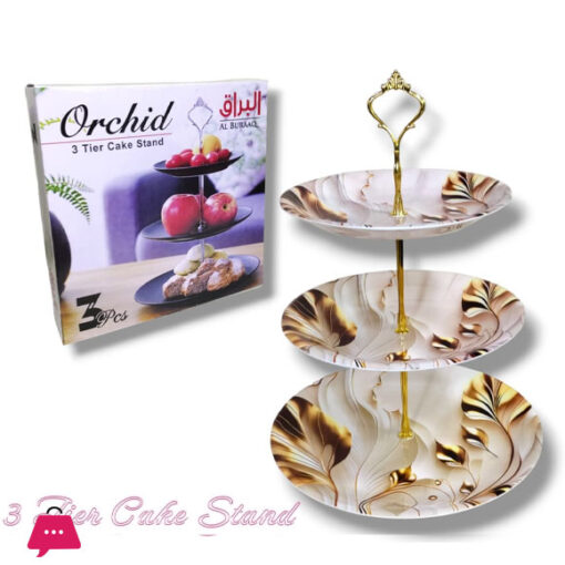 Orchid 3 Tier Cake Stand