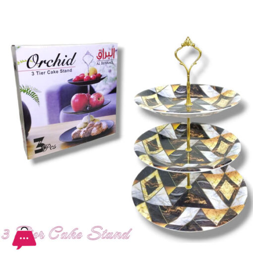 Orchid 3 Tier Cake Stand