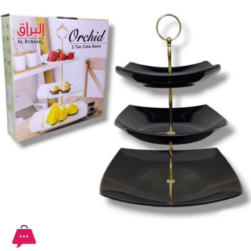 Orchid 3 Tier Cake Stand