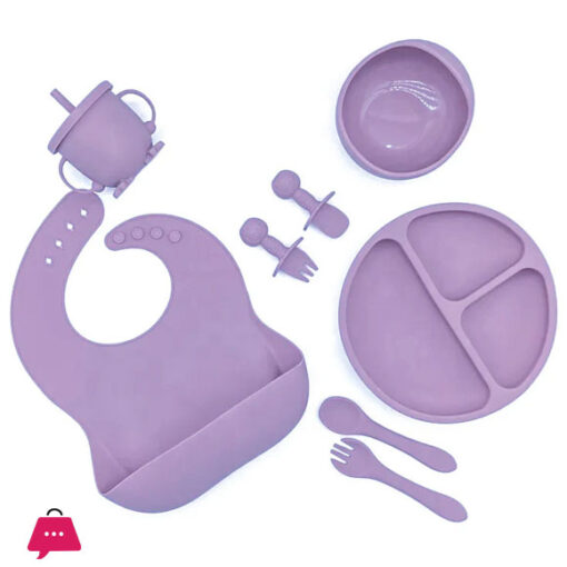 Silicone Baby Feeding Set - 8-Pcs