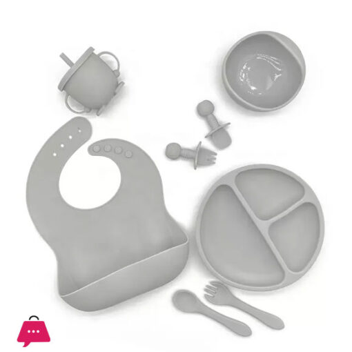 Silicone Baby Feeding Set - 8-Pcs