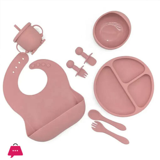 Silicone Baby Feeding Set - 8-Pcs