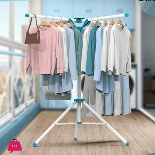 Tripod 4-Arm Clothes Drying Rack Height Adjustable Laundry Rack