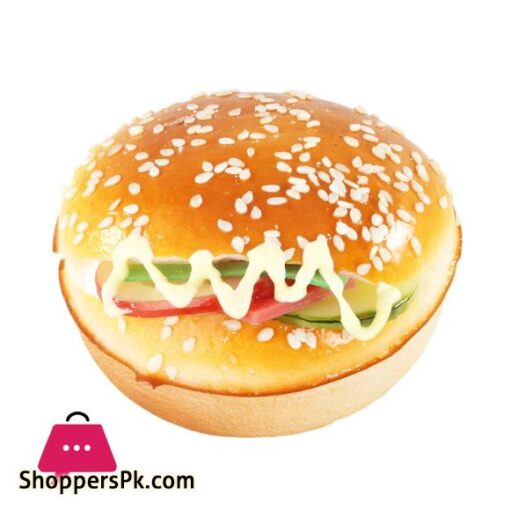 Techmanistan 1 Piece Burger Shape Fridge Magnet Cute Magnets Fake Burger Refrigerator Decoration Bakery Dessert Photo Magnet