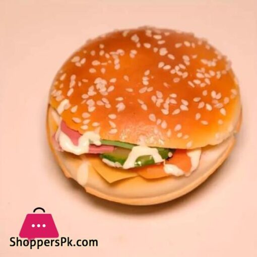 Techmanistan 1 Piece Burger Shape Fridge Magnet Cute Magnets Fake Burger Refrigerator Decoration Bakery Dessert Photo Magnet