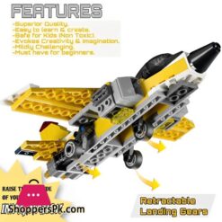 130 Piece LEGO Building Set Super Creative 3 in 1 Architect Super Airplane Blocks Toy Perfect Gift for Children and Adults