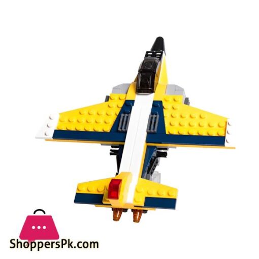 130 Piece LEGO Building Set Super Creative 3 in 1 Architect Super Airplane Blocks Toy Perfect Gift for Children and Adults