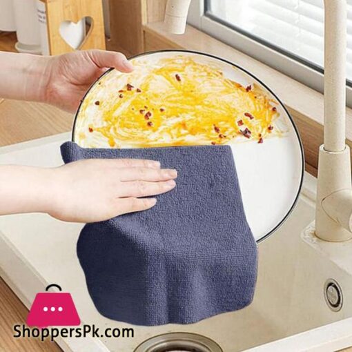 20PCSBox Colorful Home Cleaning Kitchen Dish Cloth Napkins Tableware Absorbent Microfiber Towel Non stick Oil Dish Rags Dishcloth Kitchen Home