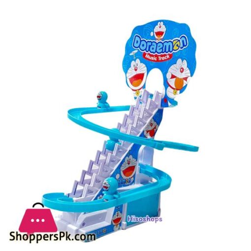 3 Little Doraemon Stair Climbing And Sliding Toy for Kids Lights Music