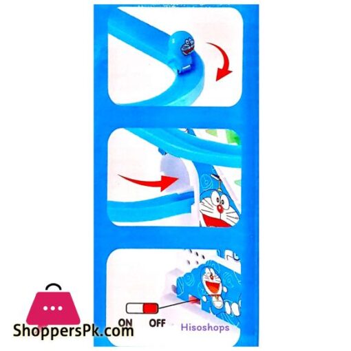 3 Little Doraemon Stair Climbing And Sliding Toy for Kids Lights Music