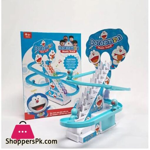 3 Little Doraemon Stair Climbing And Sliding Toy for Kids Lights Music