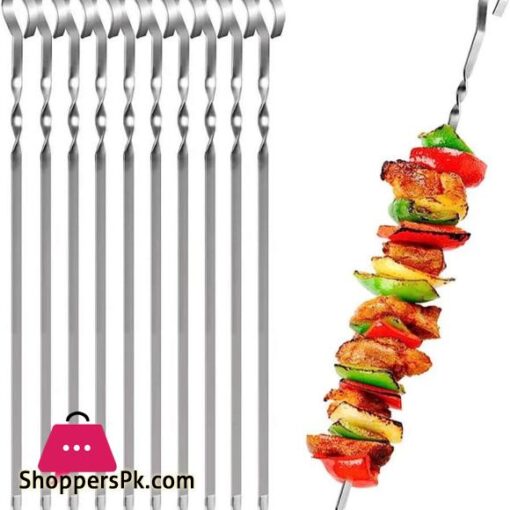 6Pcs BBQ Steel Stick