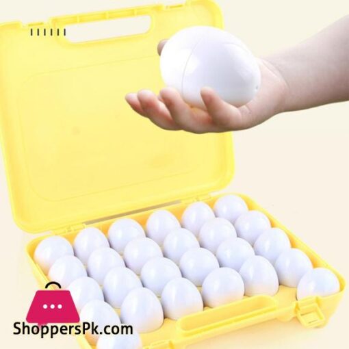 A to Z Alphabet Letter Matching Eggs Color Shape Briefcase 26 Pieces