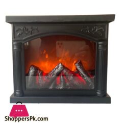 Artificial LED Fireplace with Realistic Wood Log and LED Simulation Effect