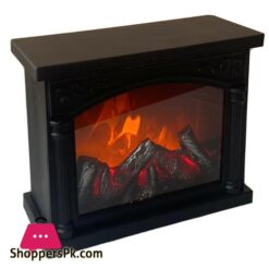 Artificial LED Fireplace with Realistic Wood Log and LED Simulation Effect