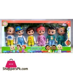 CooComelon Character Friends Family 6 Figure Pack Toys for Babies and Toddlers 6 Inch