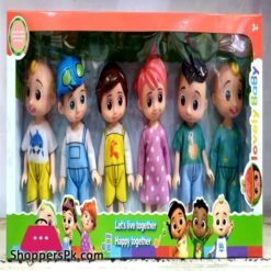 CooComelon Character Friends Family 6 Figure Pack Toys for Babies and Toddlers 6 Inch