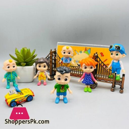 CooComelon Character Friends Family 6 Figure Pack Toys for Babies and Toddlers 6 Inch