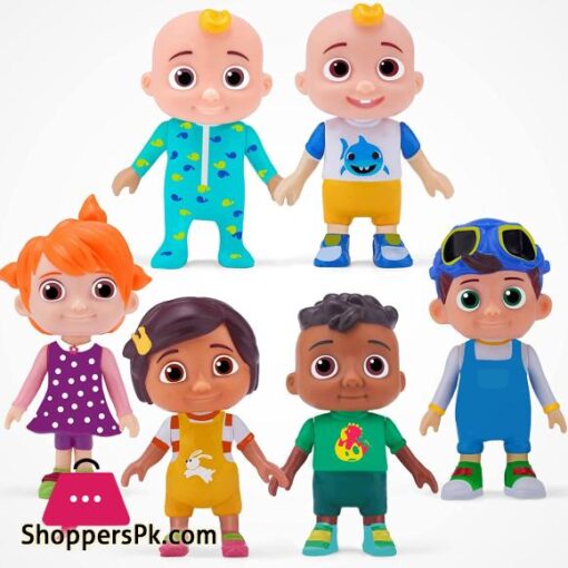 CooComelon Character Friends Family 6 Figure Pack Toys for Babies and Toddlers 6 Inch