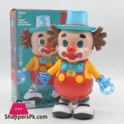 Cute Funny Face Dancing Clown Joker Toy with Music Flashing Lights and Real Dancing Action