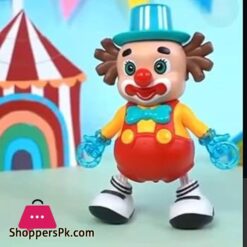 Cute Funny Face Dancing Clown Joker Toy with Music Flashing Lights and Real Dancing Action