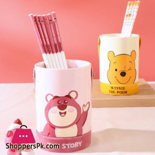 Disney Ceramic Bucket Cute Cutlery and Pen Barrel Holder