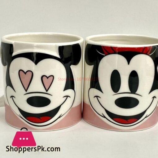 Disney Mickey Minnie Donald Duck Ceramic Cup Mug Couple Cup Coffee Cup Pack of 2