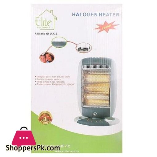 E Lite Appliances EHH 12 Halogen Heater White and Blue