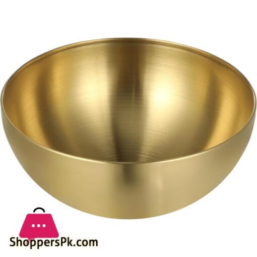 Gold Plated Stainless Steel Salad Bowl