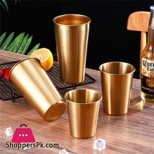 Stainless Steel Metal Cup Beer Cups White Glass Coffee Tumbler Travel Camping Mugs Drinking Coffee Tea Mug Set Outdoor