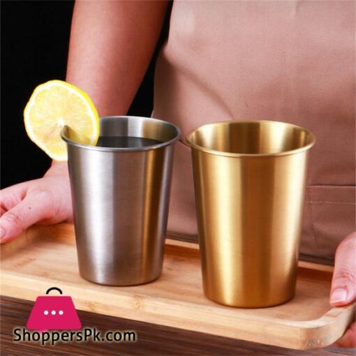 Stainless Steel Metal Cup Beer Cups White Glass Coffee Tumbler Travel Camping Mugs Drinking Coffee Tea Mug Set Outdoor