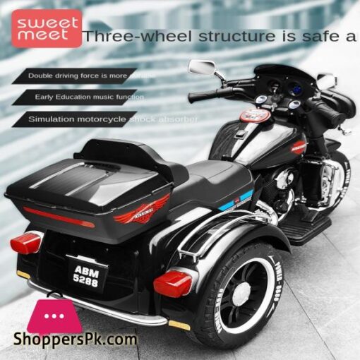 Harley-Davidson Children's Motorcycle Electric Motorcycle 3 Wheel Rechargeable Three-Wheel Battery Bike