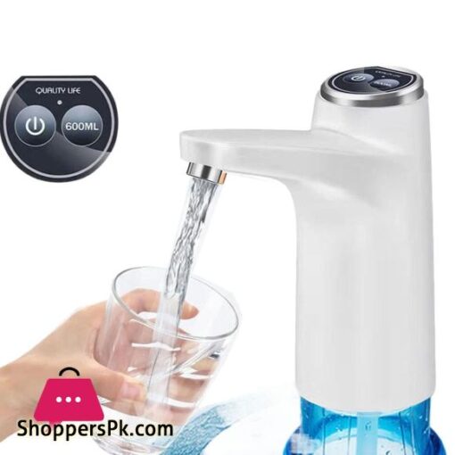 Water Dispenser Pump Portable Water Pump for 5 Gallon Bottle with Automatic Off Button USB ChargingUniversal Fit