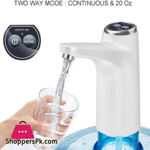 Water Dispenser Pump Portable Water Pump for 5 Gallon Bottle with Automatic Off Button USB ChargingUniversal Fit